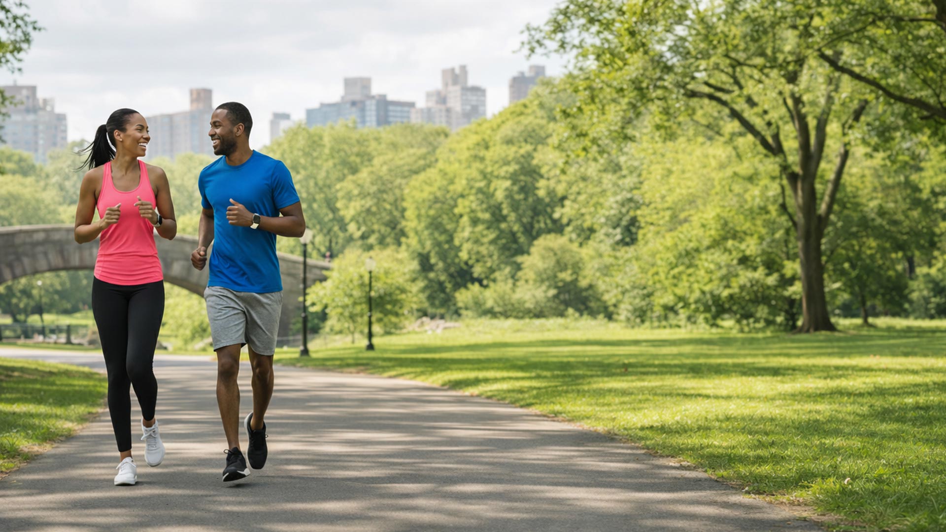 Medaica heart exam couple running