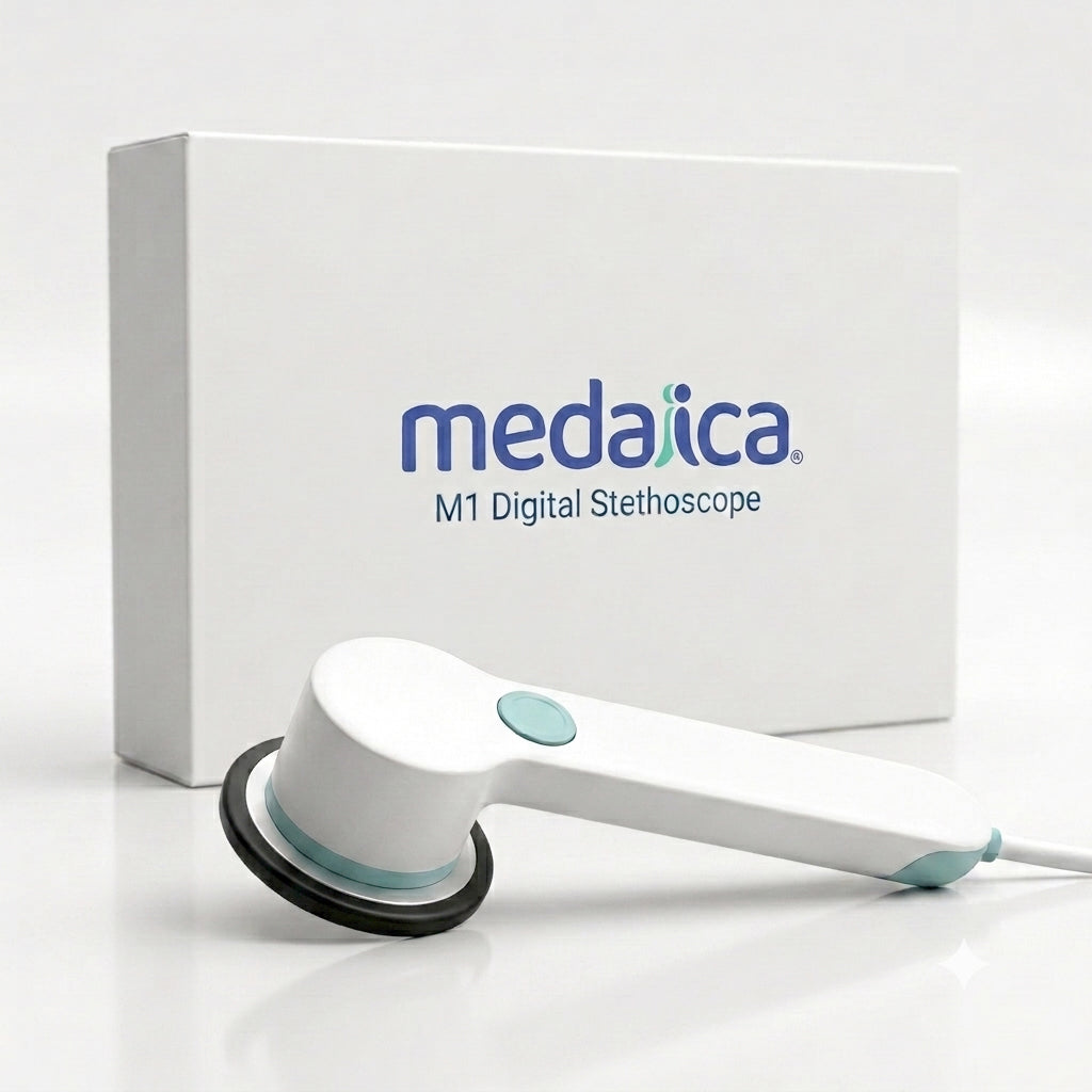 Medaica M1 digital stethoscope - home heart monitoring - heart health